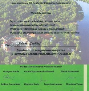 Seminarium Stowarzyszenie Pralników Polskich